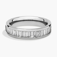 Emerald Cut Diamond Channel Set Wedding Ring For 10K/14K/18K Gold (1 ct. tw.)