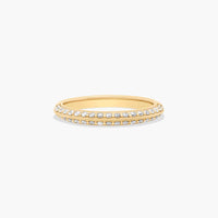Vintage Milgrain Diamond Eternity Band Wedding Ring In 10K/14K/18K Gold (2.50mm)