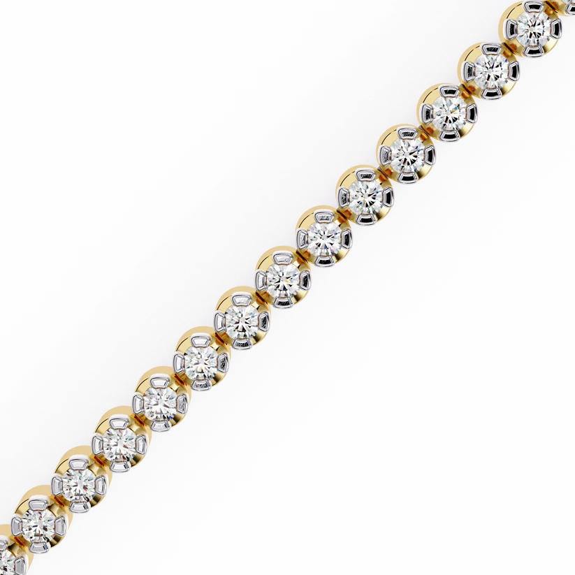 Celestial Round Diamond Tennis Bracelet