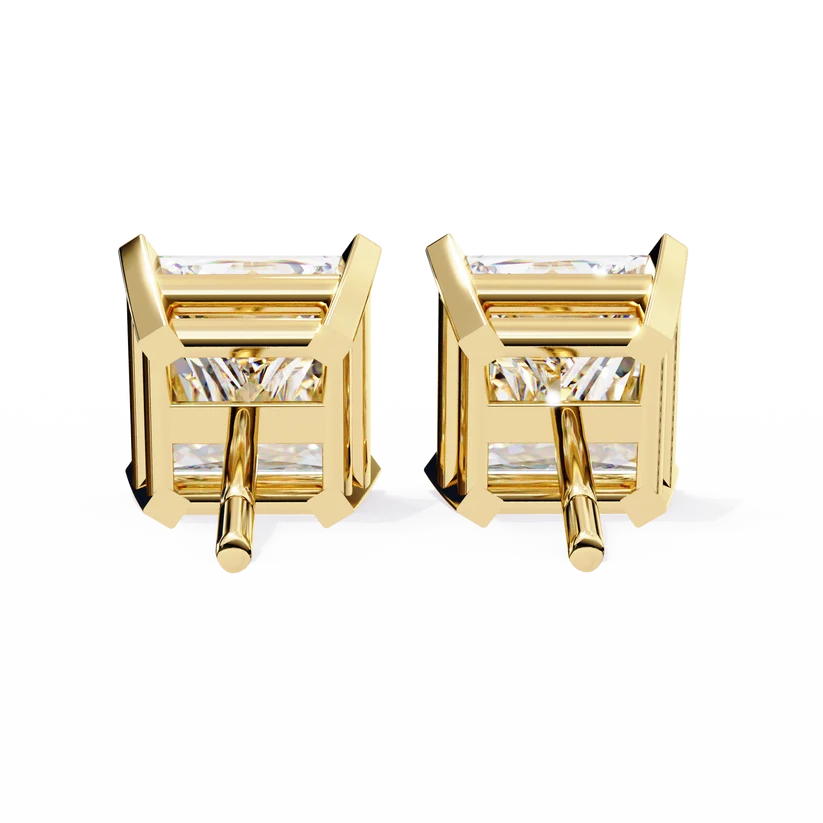 Aurelia Princess-Cut Diamond Stud Earrings ✨