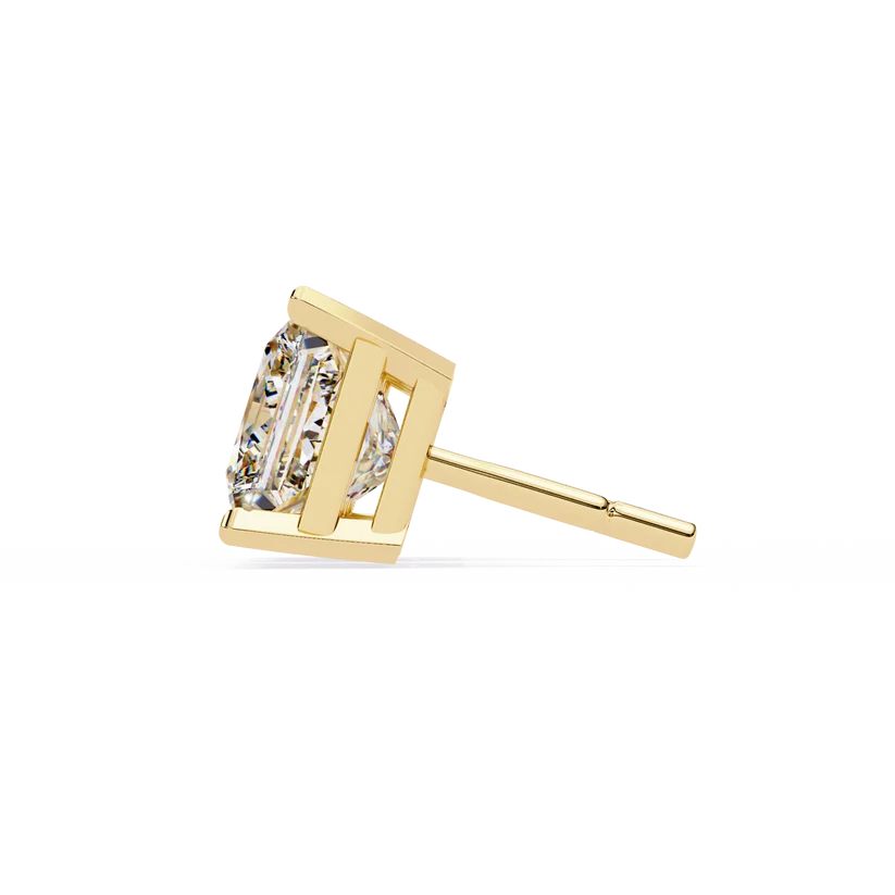 Aurelia Princess-Cut Diamond Stud Earrings ✨
