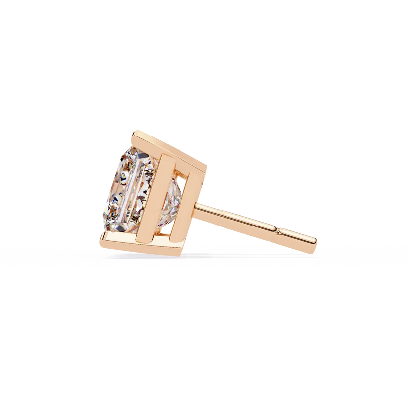 Aurelia Princess-Cut Diamond Stud Earrings ✨