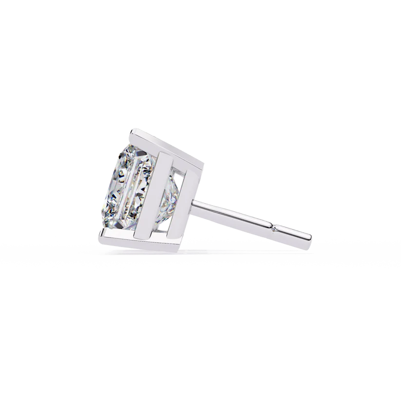 Aurelia Princess-Cut Diamond Stud Earrings ✨