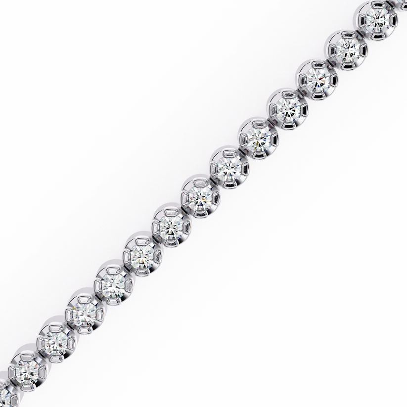 Celestial Round Diamond Tennis Bracelet