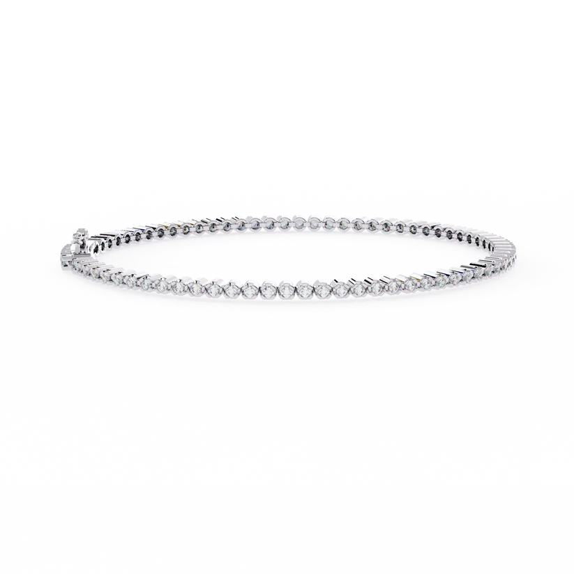 Celestial Round Diamond Tennis Bracelet