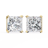 Aurelia Princess-Cut Diamond Stud Earrings ✨