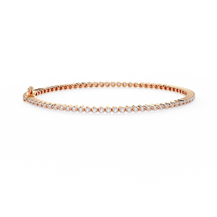 Celestial Round Diamond Tennis Bracelet
