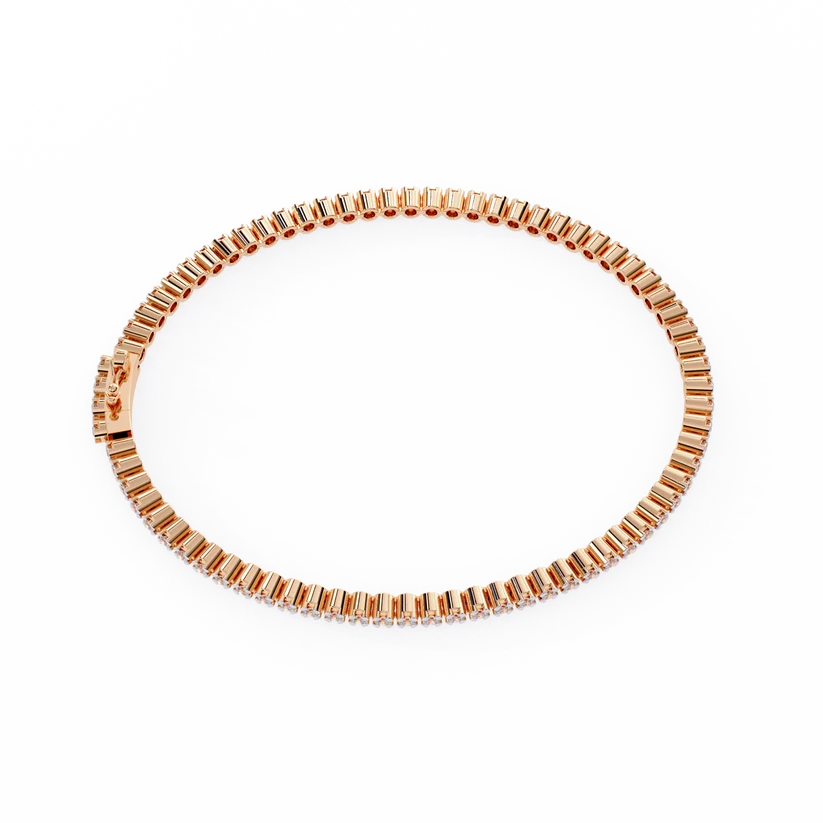 Celestial Round Diamond Tennis Bracelet