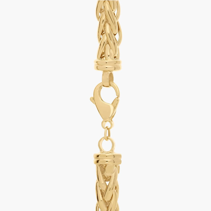 18" Woven Necklace in Yellow Gold (7.9 mm)