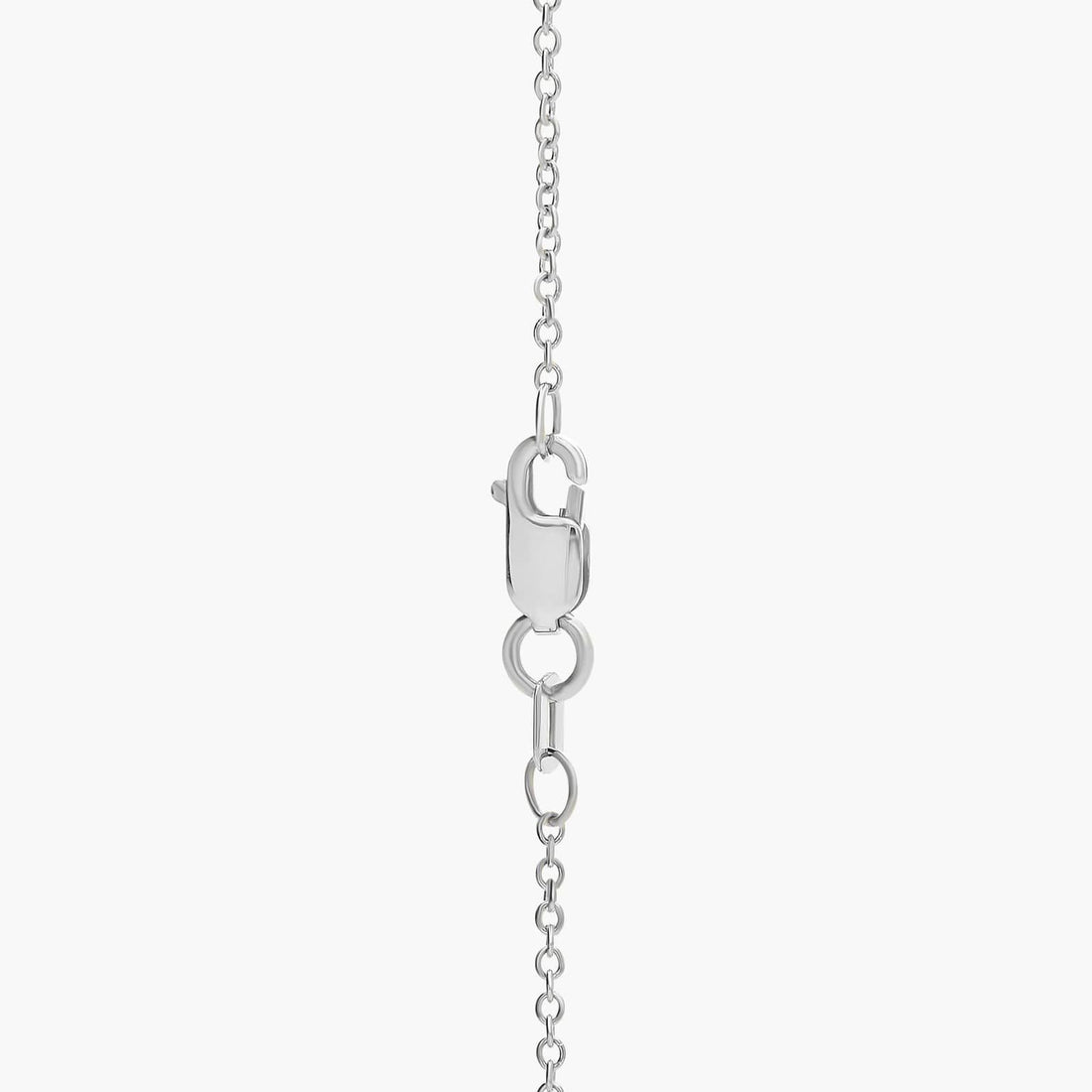 East West Emerald Cut Bezel Lab-Grown Diamond Pendant In White Gold / Yellow Gold