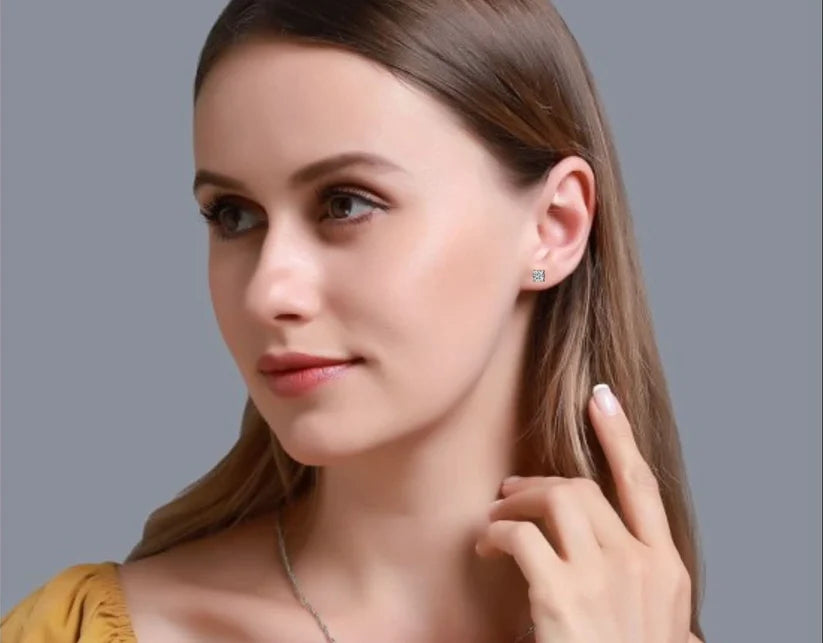 Aurelia Cushion-Cut Diamond Solitaire Stud Earrings ✨