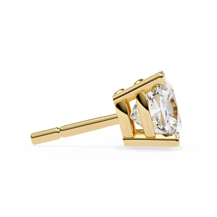 Aurelia Cushion-Cut Diamond Solitaire Stud Earrings ✨