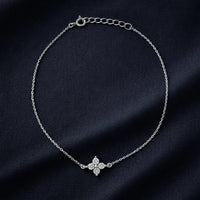 Diamond Studded Anklet Made With Pure 925 Silver