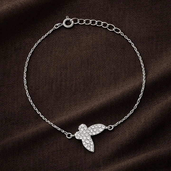 Butterfly Anklet Made With Pure 925 Silver