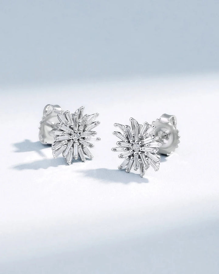 Celestia Starburst Diamond Stud Earrings