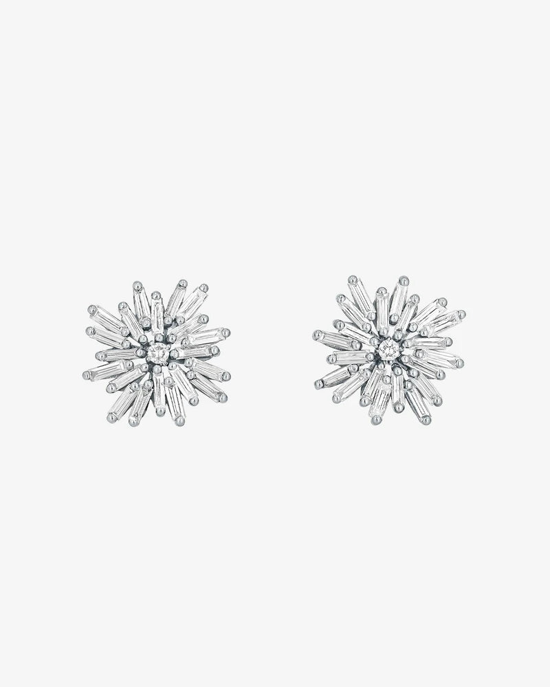 Celestia Starburst Diamond Stud Earrings
