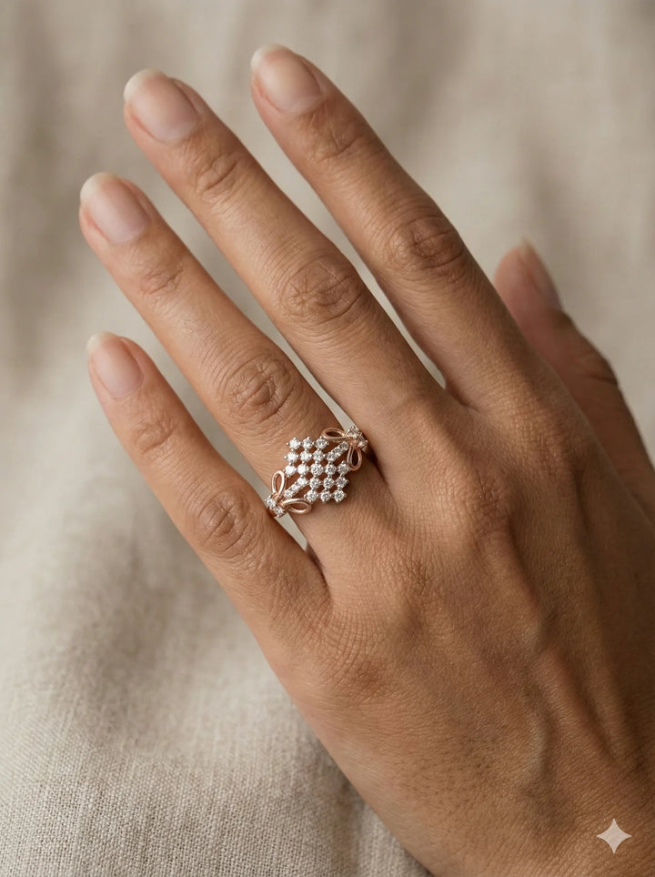 Celestia Lattice Diamond Ring