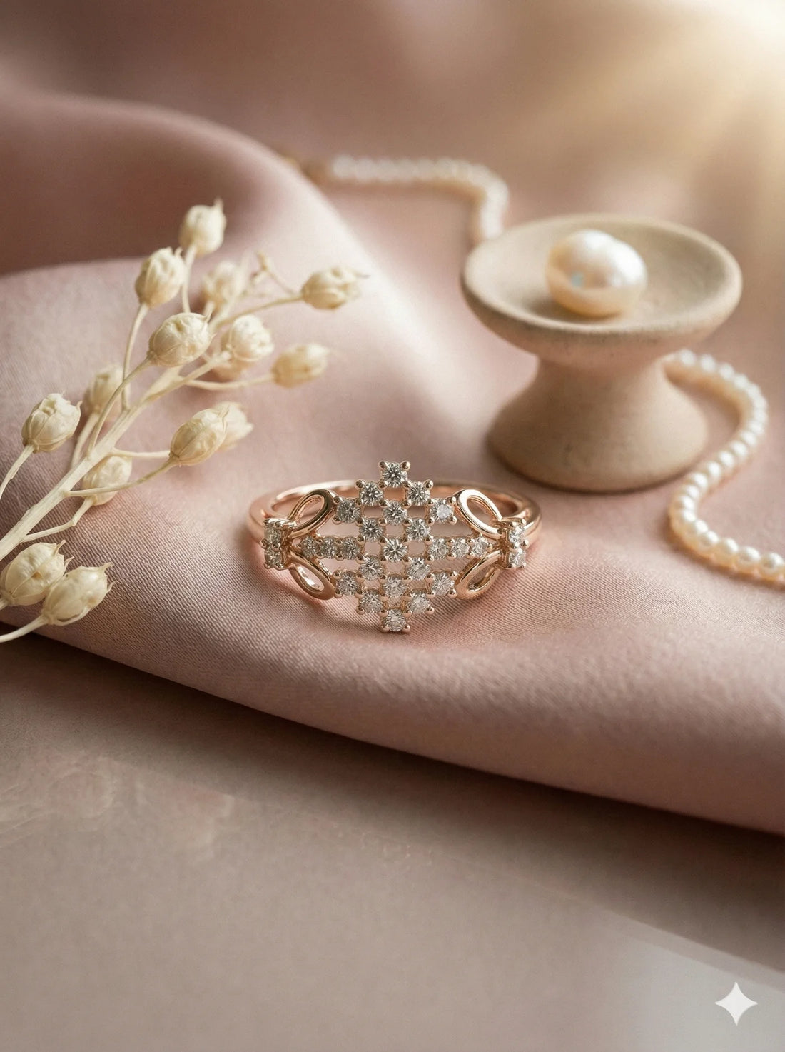 Celestia Lattice Diamond Ring