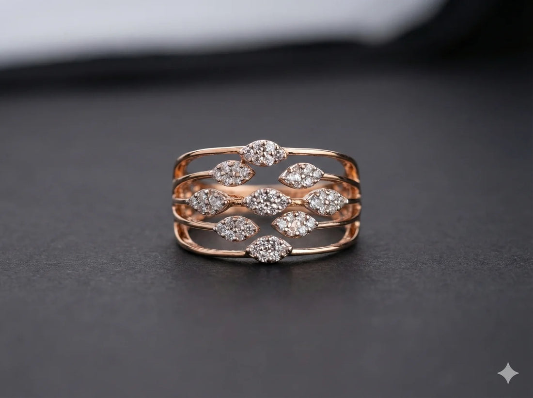 Celestia Wave Diamond Band Ring