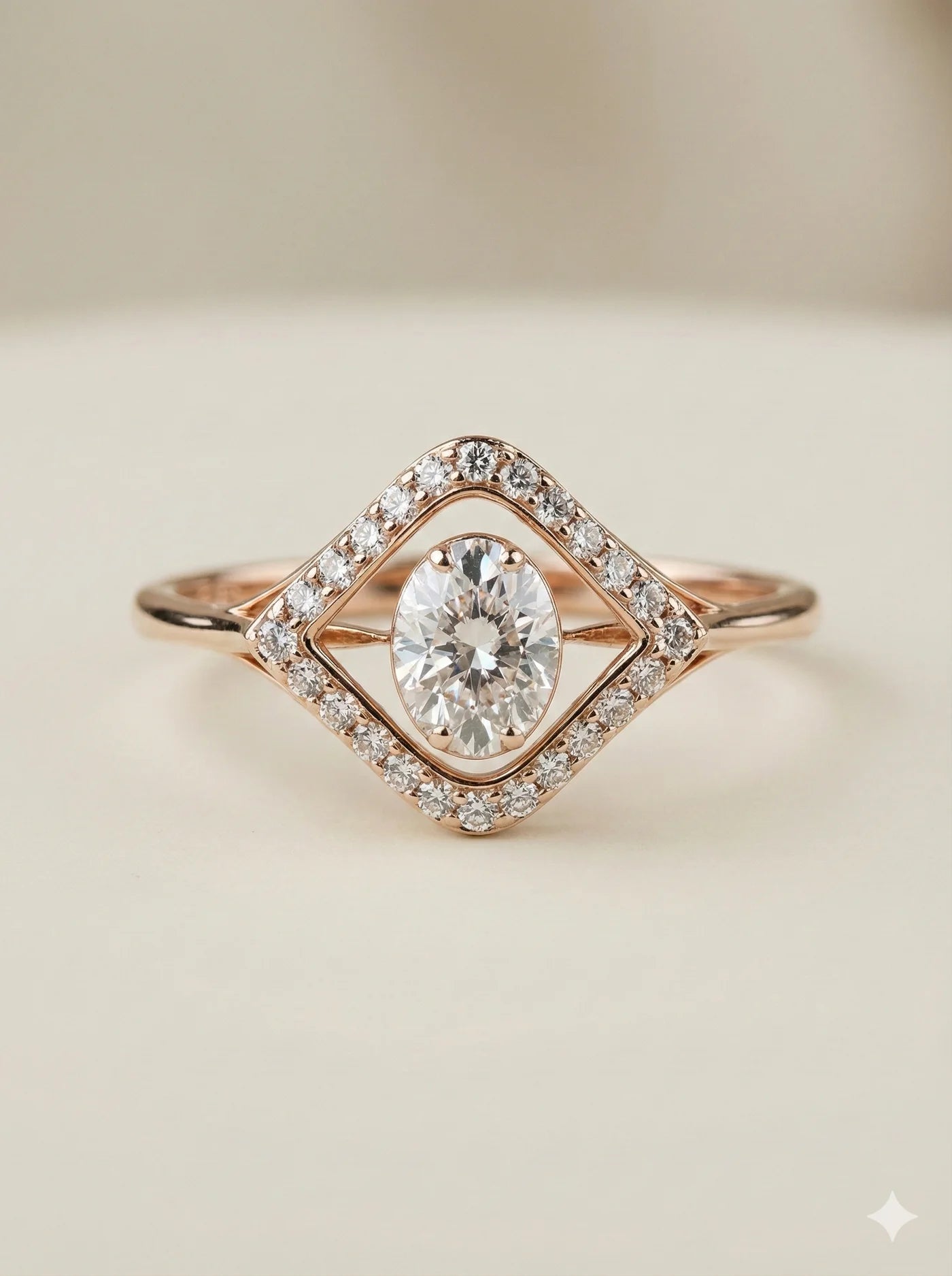 Lunessa Geometric Diamond Ring