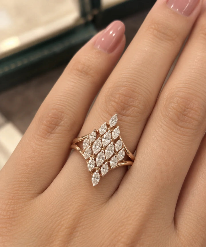 Valora Marquise Bloom Diamond Ring