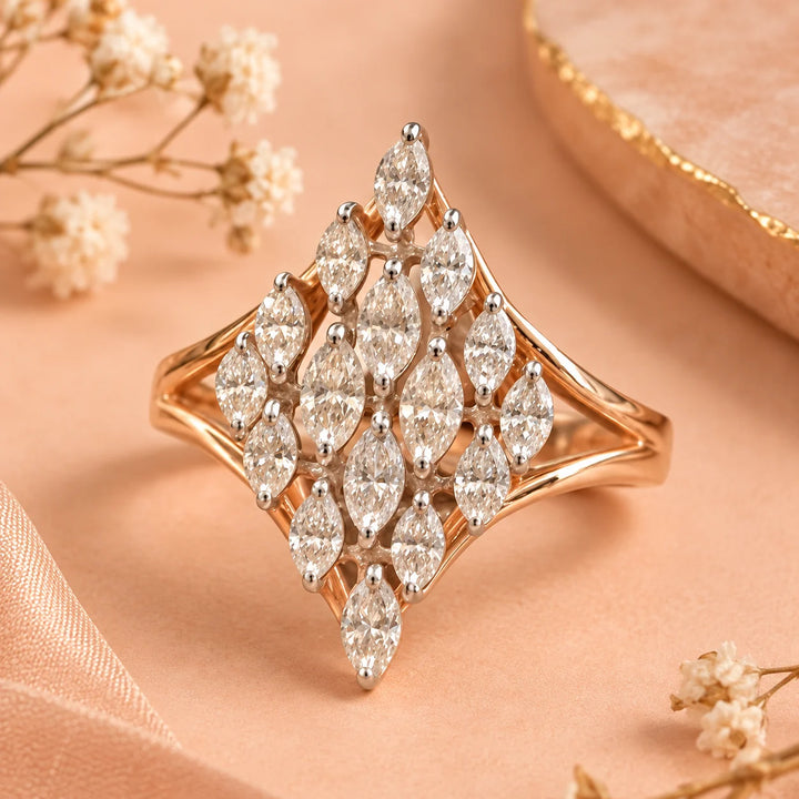 Valora Marquise Bloom Diamond Ring