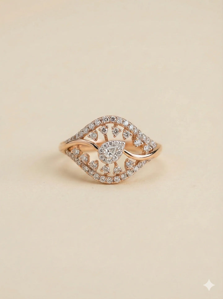 Celestia Teardrop Diamond Ring
