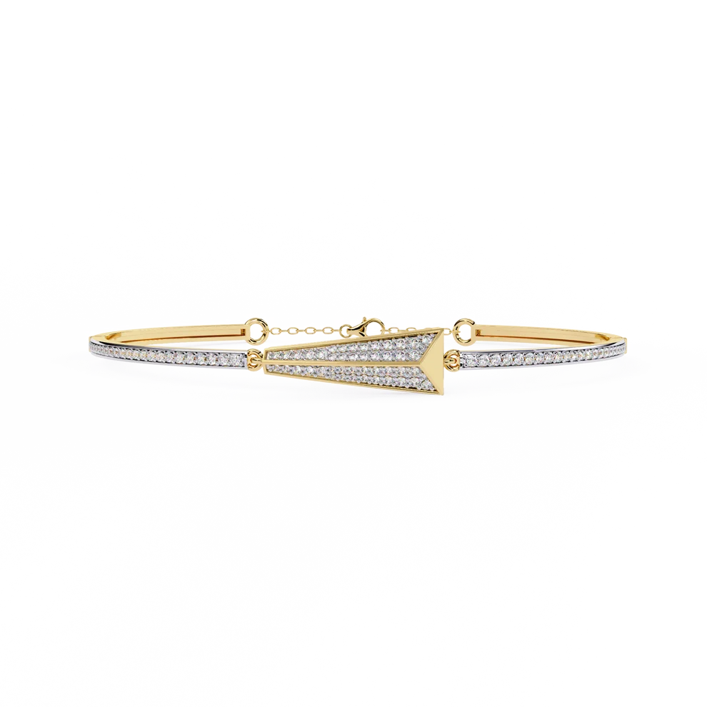 Regal Arrow Diamond Tennis Bracelet