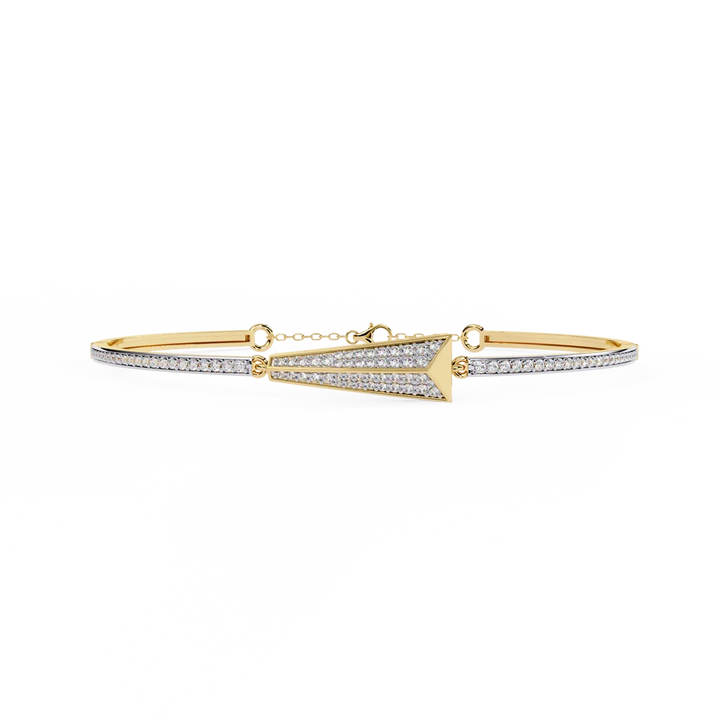 Regal Arrow Diamond Tennis Bracelet