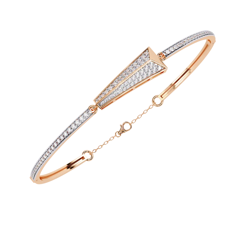 Regal Arrow Diamond Tennis Bracelet