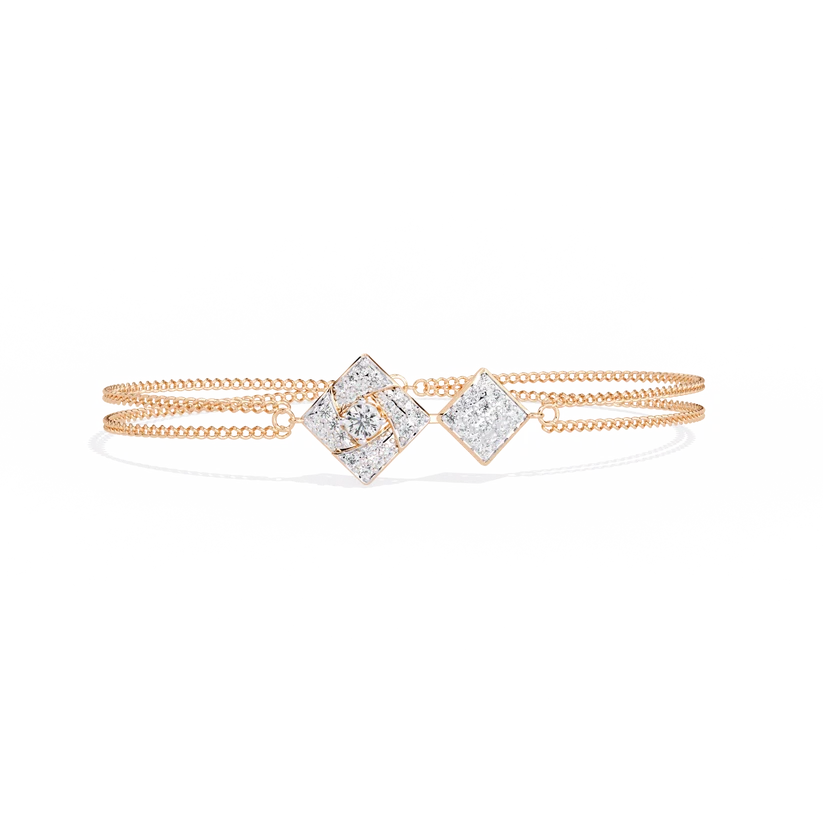 Celestia Geometric Diamond Bracelet