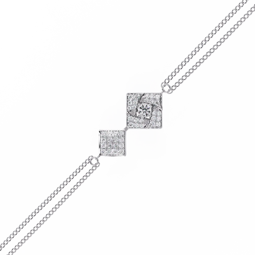 Celestia Geometric Diamond Bracelet