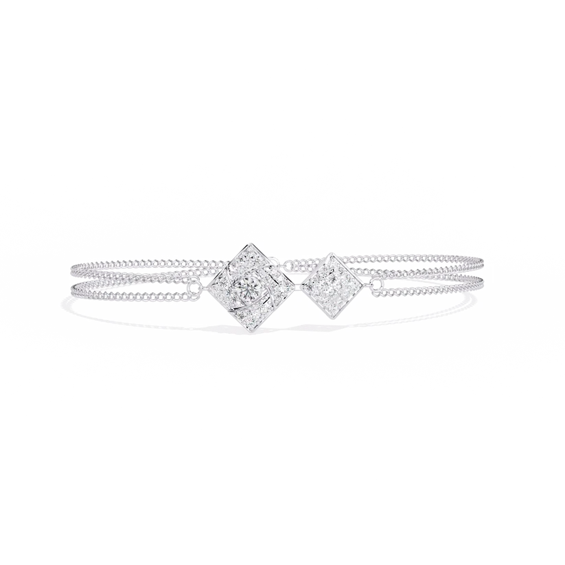 Celestia Geometric Diamond Bracelet