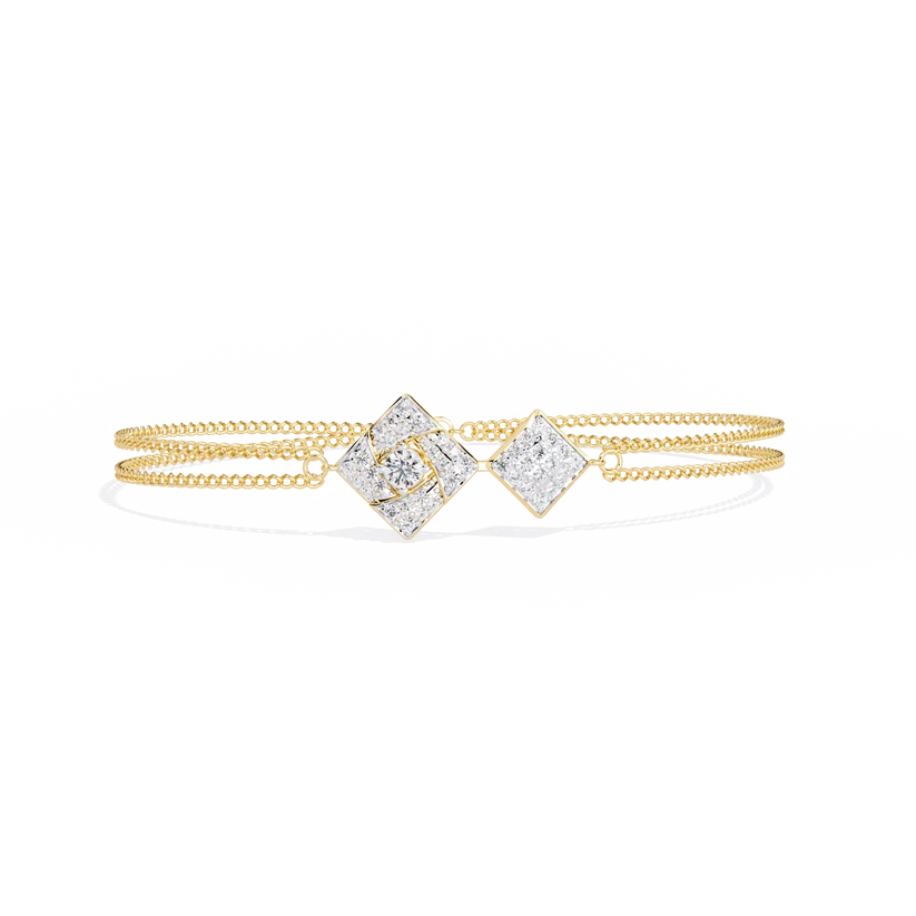 Celestia Geometric Diamond Bracelet