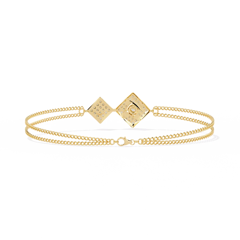 Celestia Geometric Diamond Bracelet