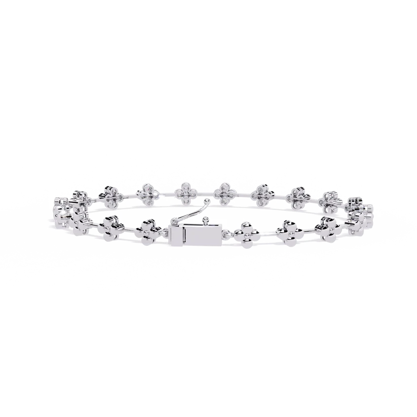 Celestial Floral Diamond Chain Bracelet