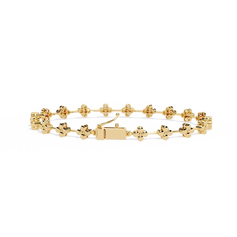 Celestial Floral Diamond Chain Bracelet