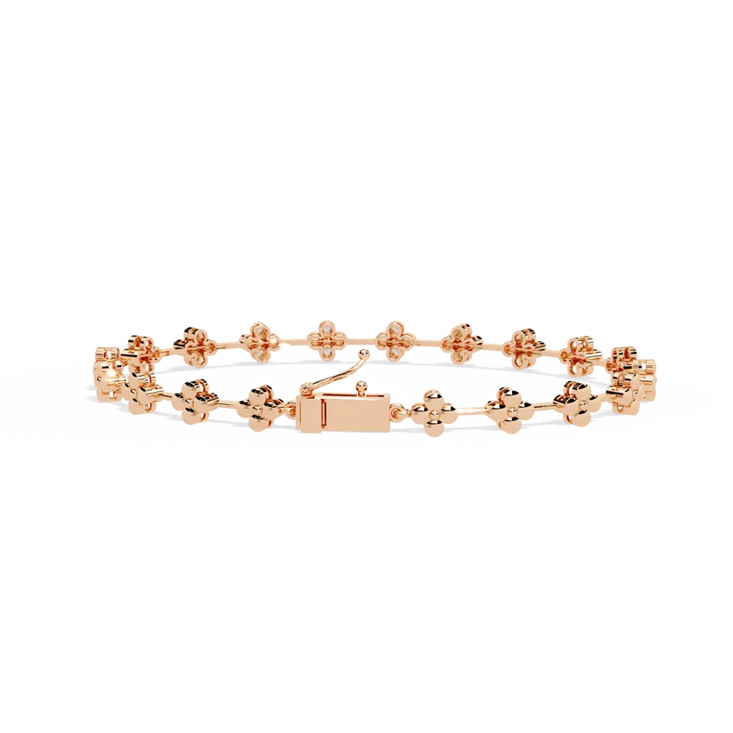 Celestial Floral Diamond Chain Bracelet