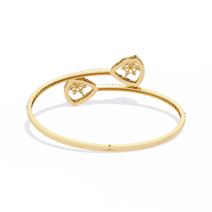 Eternal Heart Diamond Open Bracelet