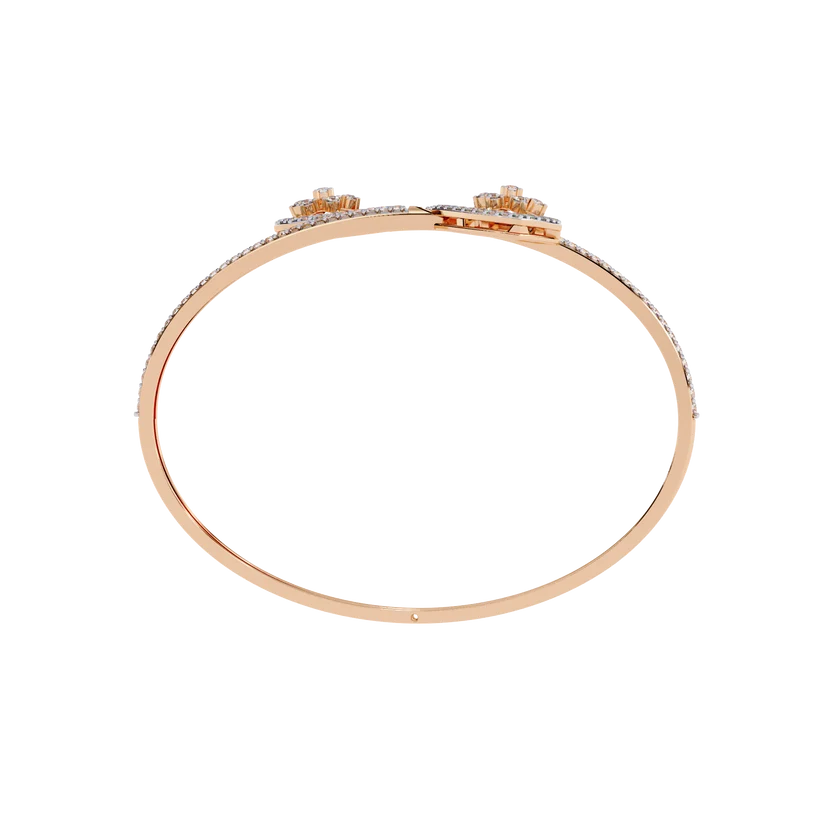 Eternal Heart Diamond Open Bracelet