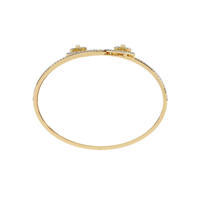 Eternal Heart Diamond Open Bracelet