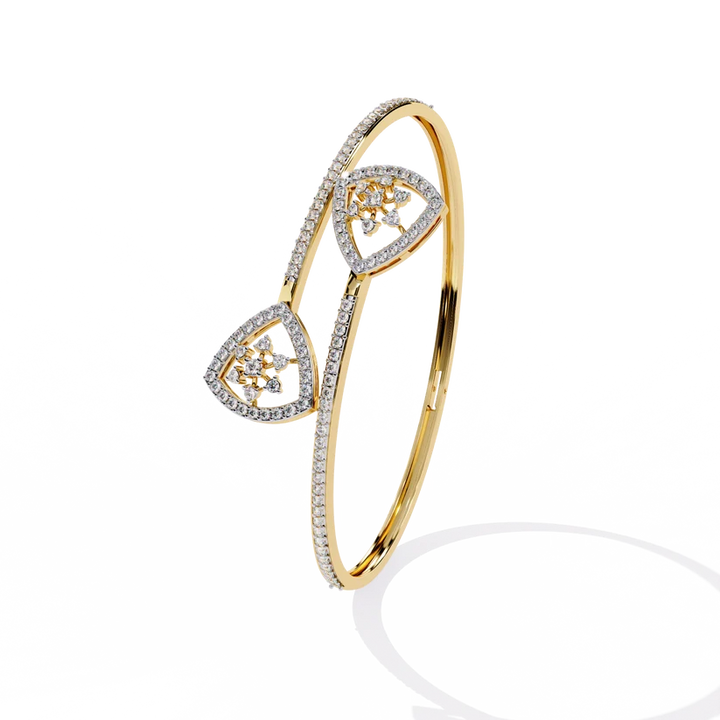 Eternal Heart Diamond Open Bracelet