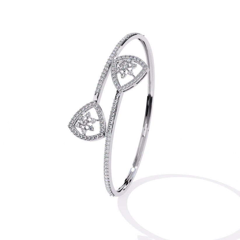Eternal Heart Diamond Open Bracelet