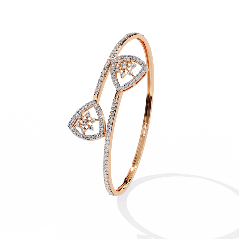 Eternal Heart Diamond Open Bracelet