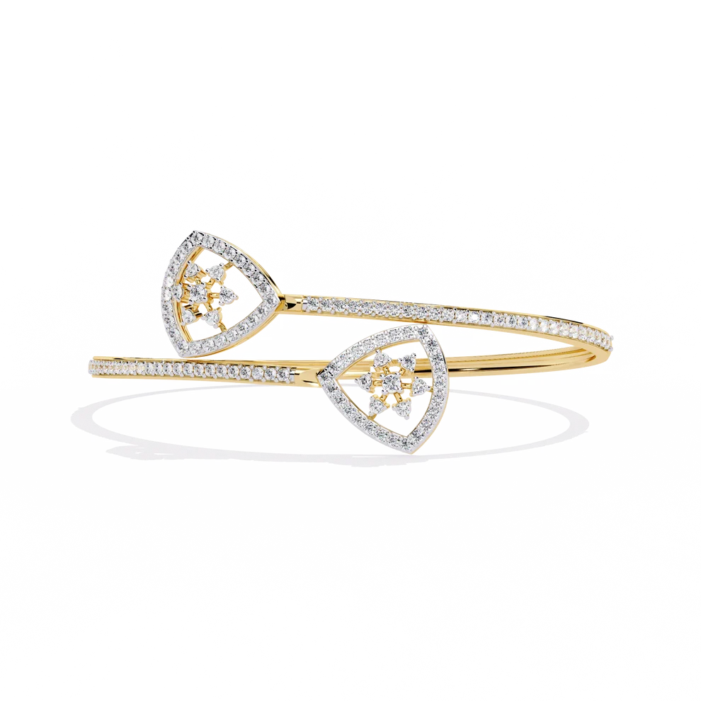 Eternal Heart Diamond Open Bracelet