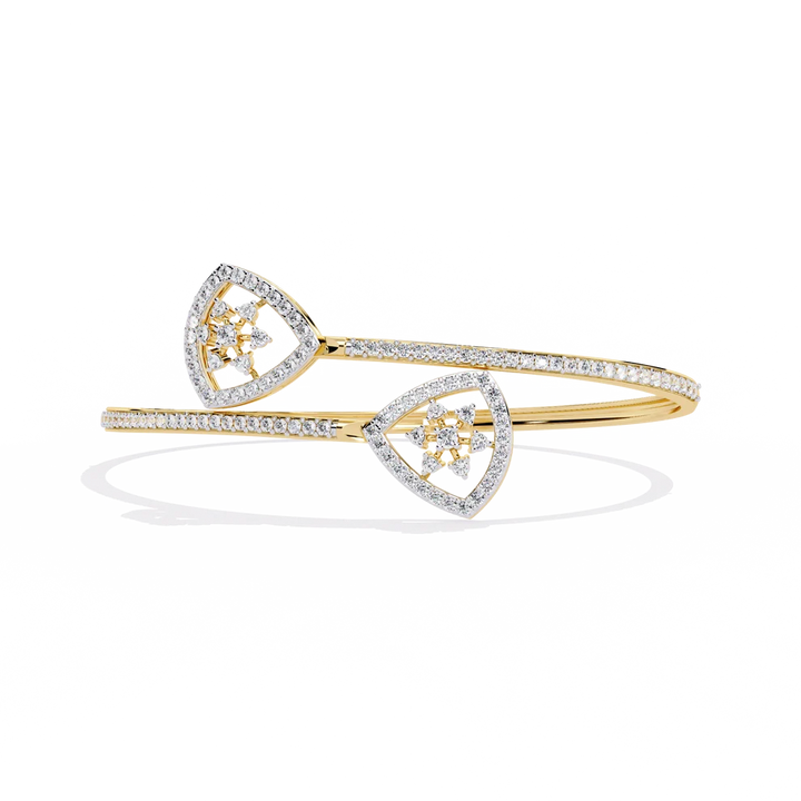 Eternal Heart Diamond Open Bracelet