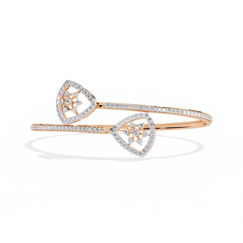 Eternal Heart Diamond Open Bracelet