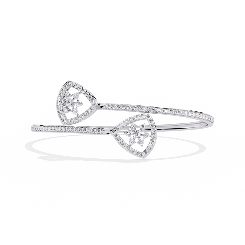 Eternal Heart Diamond Open Bracelet