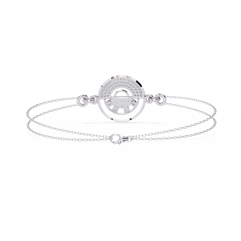 Celestial Halo Diamond Layered Bracelet