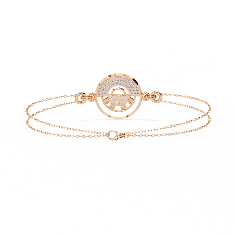 Celestial Halo Diamond Layered Bracelet